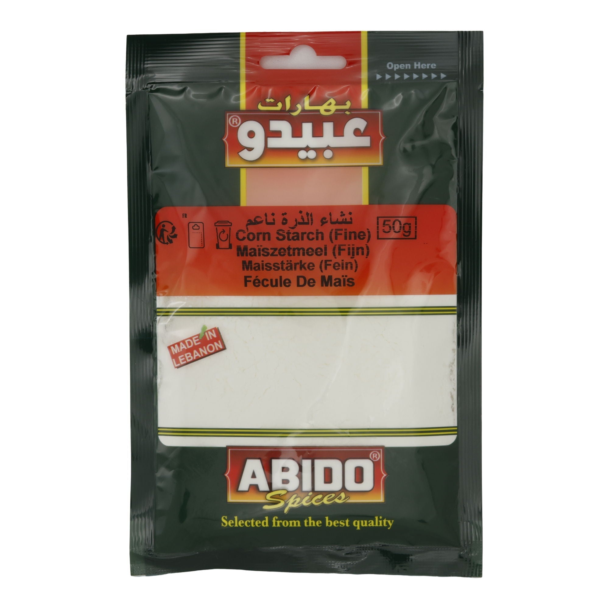 Maisstärke Abido | Fein | Vielseitiges Bindemittel für Küche & Backen | 50 g ABIDO